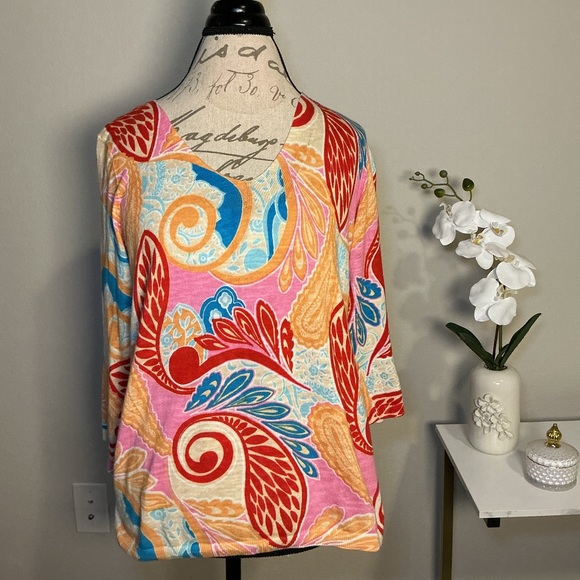 Talbots Tops - Talbots Colorful Paisley Women's Top